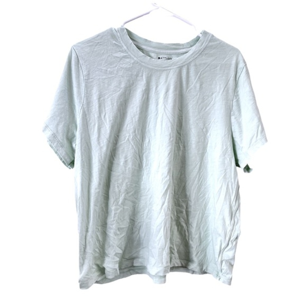 Athleta Short Sleeved 100%‎ Cotton T-shirt lighthouse green 1X